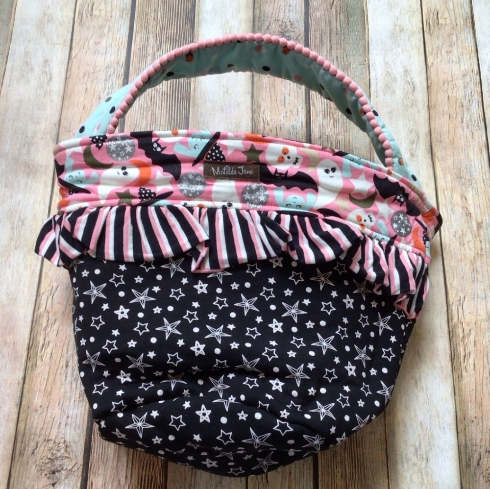 NWT Matilda Jane I've Got Candy Reversible Halloween Basket Bag - Picture 4 of 4
